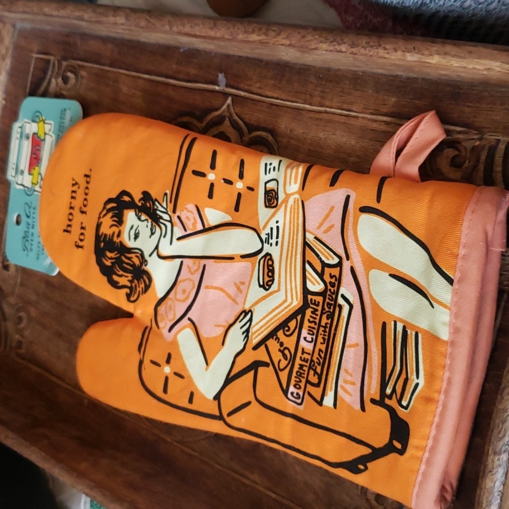💥FREE! Blue Q Oven Mitt Horny for Food. - Picture 4 of 4